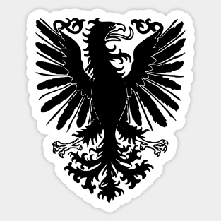 Vintage Heraldic Eagle Sticker